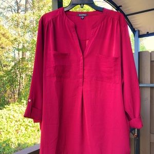 Plus size Roz & Ali blouse with side ties